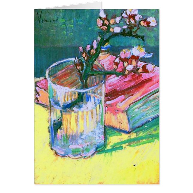 Blossoming Almond Branch Glass Book Van Gogh Fine (Front)
