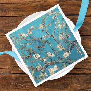 Blossoming Almond Tree Branches Wedding Napkin