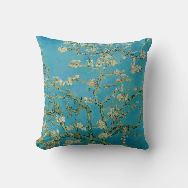 Blossoming Almond Tree by Van Gogh Cushion (Front)