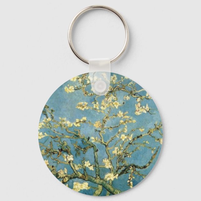 Blossoming Almond Tree by Van Gogh Key Ring (Front)