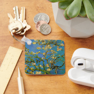 Blossoming Almond Tree by Vincent van Gogh Key Ring