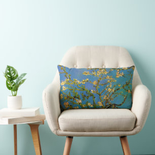 Blossoming Almond Tree by Vincent van Gogh Lumbar Cushion