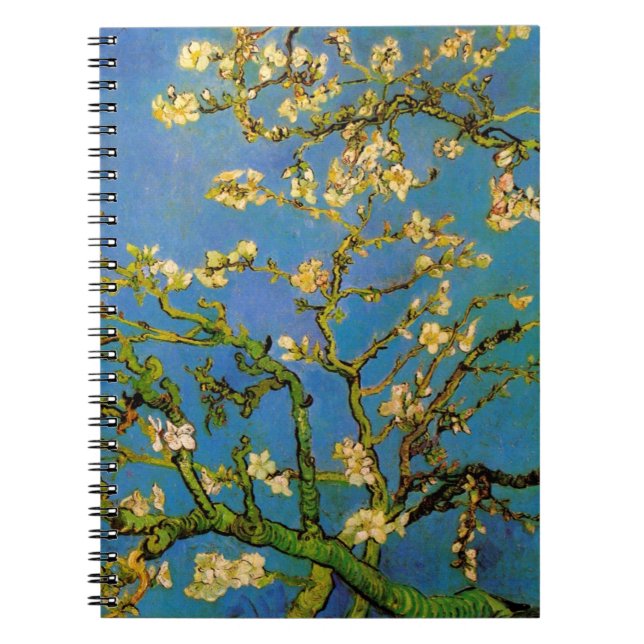Blossoming Almond Tree by Vincent van Gogh Notebook (Front)