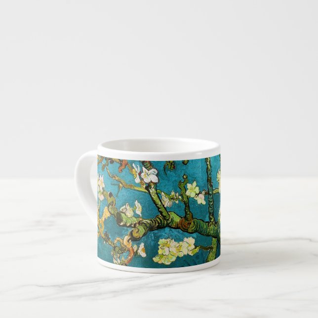 Blossoming Almond Tree Van Gogh Fine Art Espresso Cup (Front Left)