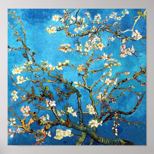 Blossoming Almond Tree Van Gogh Fine Art Poster (Front)