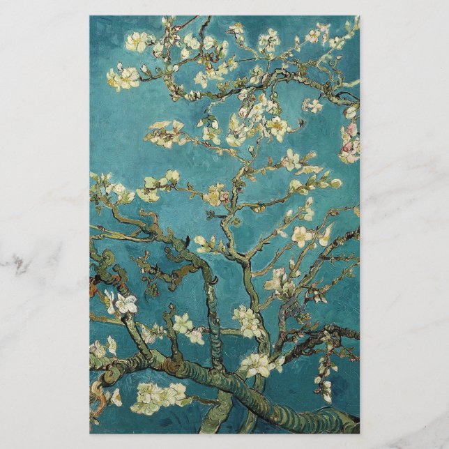 Blossoming Almond Tree, Vincent van Gogh. Flyer (Front)