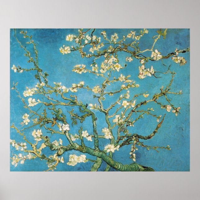 Blossoming Almond Tree  Vincent van Gogh Poster (Front)