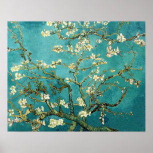 Blossoming Almond Tree Vintage Floral Van Gogh Poster