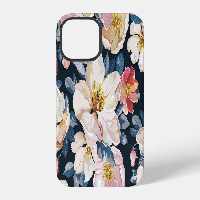 Blossoming Apple Tree Elegance Pattern iPhone Case (Back)