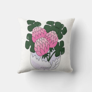 Blossoming Beginnings – Floral Growth from Within Cushion