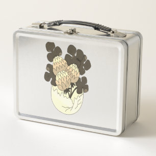 Blossoming Beginnings – Floral Growth from Within Metal Lunch Box