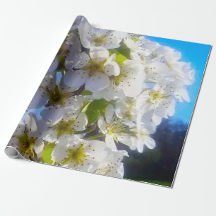  Blossoming branch of a pear  Wrapping Paper