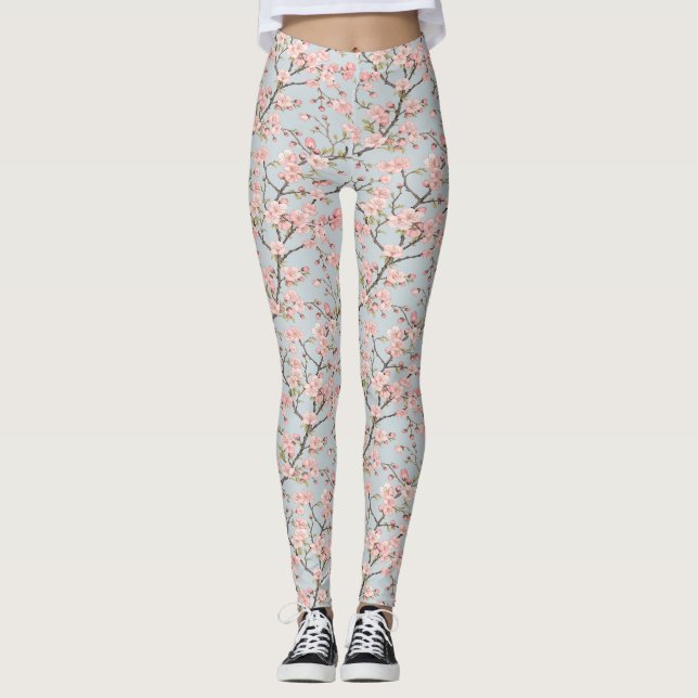 Blossoming cherry leggings (Front)