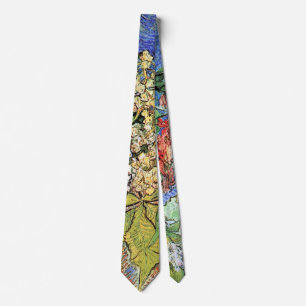 Blossoming Chestnut Branches by Vincent van Gogh Tie