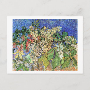 Blossoming Chestnuts Branches, Van Gogh. Holiday Postcard