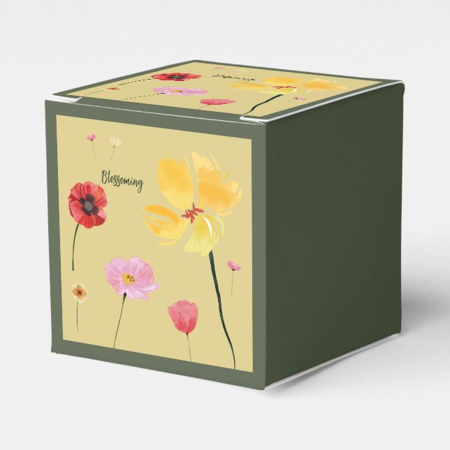 Blossoming Favour Box (Front Side)