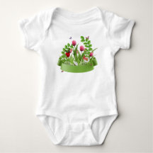 Blossoming Flower Baby Bodysuit