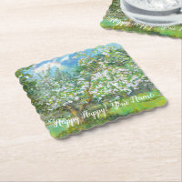 Blossoming garden  painting  watercolor 