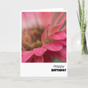 Blossoming Joy - Pink Flower Birthday Card