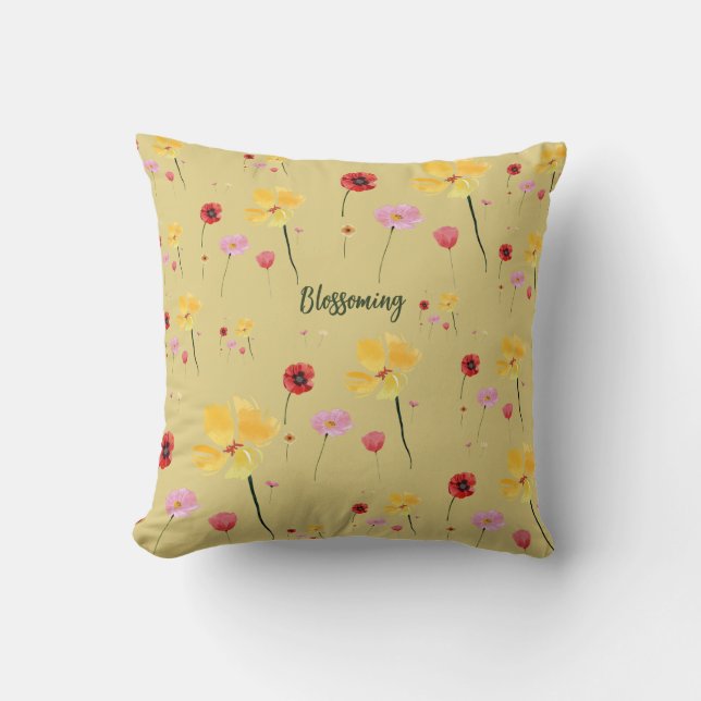 Blossoming Pattern  Cushion (Front)
