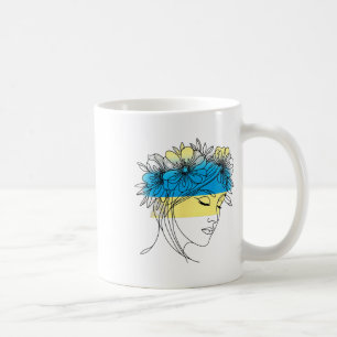 Blossoming Peace Female Profile Ukraine 1 Coffee Mug