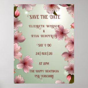 Blossoming Romance: A Full Floral Wedding Theme Poster