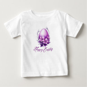 Blossoming Rose Easter Egg Baby T-Shirt