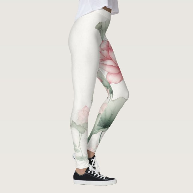 Blossoming Serenity Lotus Leggings (Right)