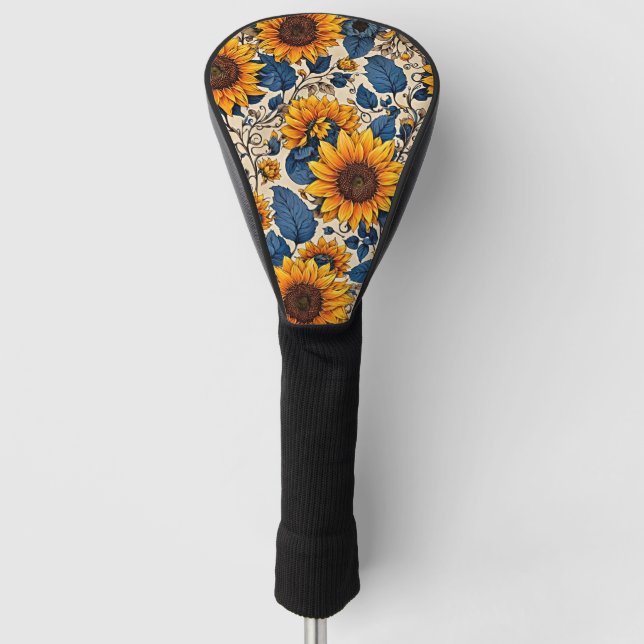 Blossoming Swings: Sunflower Elegance  Golf Head Cover (Front)