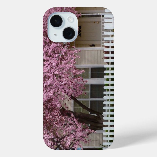 Blossoming Tree in the Suburbs Case-Mate iPhone Case (Back)
