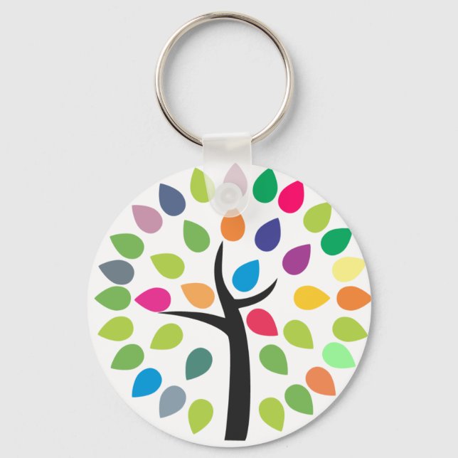 Blossoming tree key ring (Front)