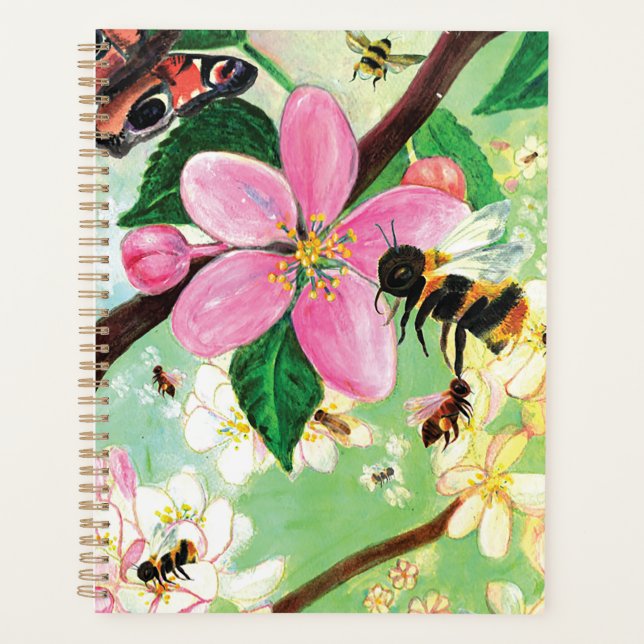 Blossoming Tree with Bees  Planner (Front)