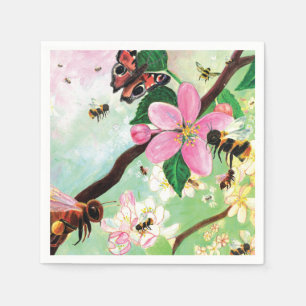 Blossoming Trees for Bees and Other Pollinators  Napkin