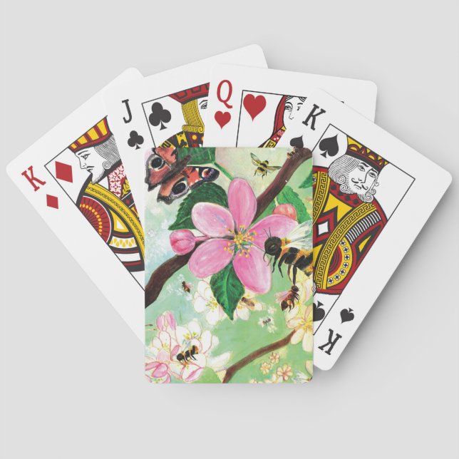 Blossoming Trees for Bees and Other Pollinators Playing Cards (Back)