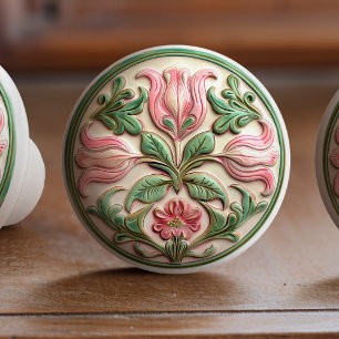 Blossoming Tulip Harmony Ceramic Knob Pull