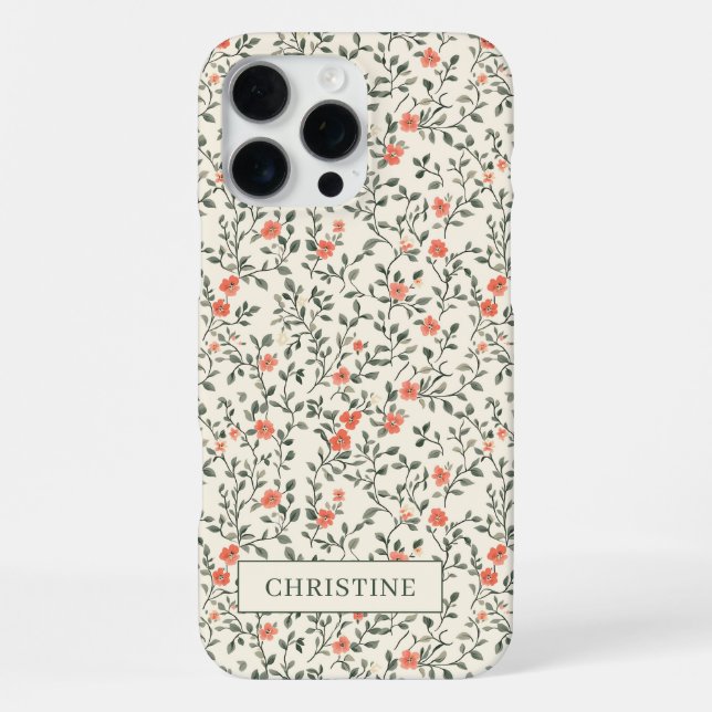 Blossoming Vines  iPhone Case (Back)