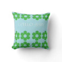 Blossoming Welcomes: Hello Baby Cushion