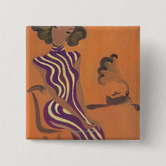 Blossoming Youth No.8 15 Cm Square Badge