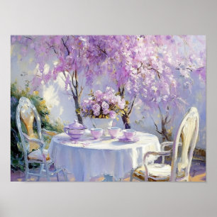 Blossoms and Tea Poster