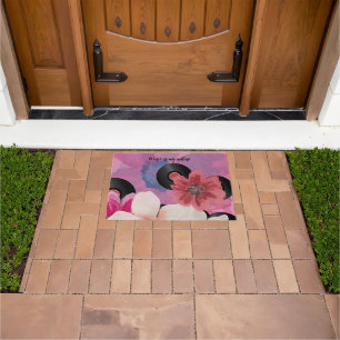 Blossoms and Vinyl Doormat