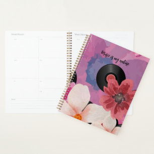 Blossoms and Vinyl  Planner