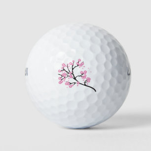 Blossoms Branch Cherry Floral Flowers Nature Tree. Golf Balls