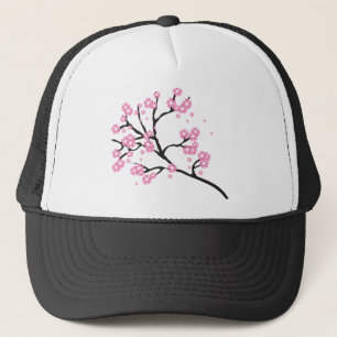 Blossoms Branch Cherry Floral Flowers Nature Tree. Trucker Hat