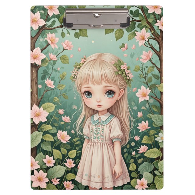 Blossom's Embrace Personalized Clipboard (Front)