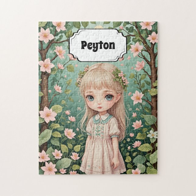 Blossom's Embrace Personalized Jigsaw Puzzle (Vertical)