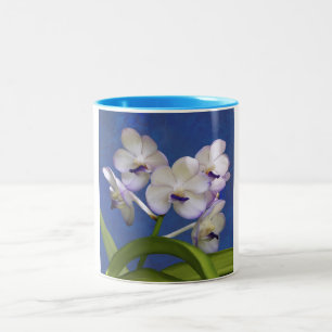 Blossoms Floral Plants Colourful Photograph Art Two-Tone Coffee Mug