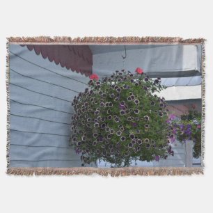 Blossoms Flower Beautiful Vines Plant Alaska Park Throw Blanket