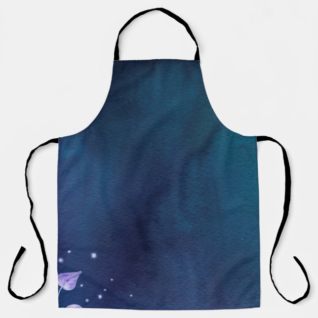 Blossoms flower paper vintage apron (Front)