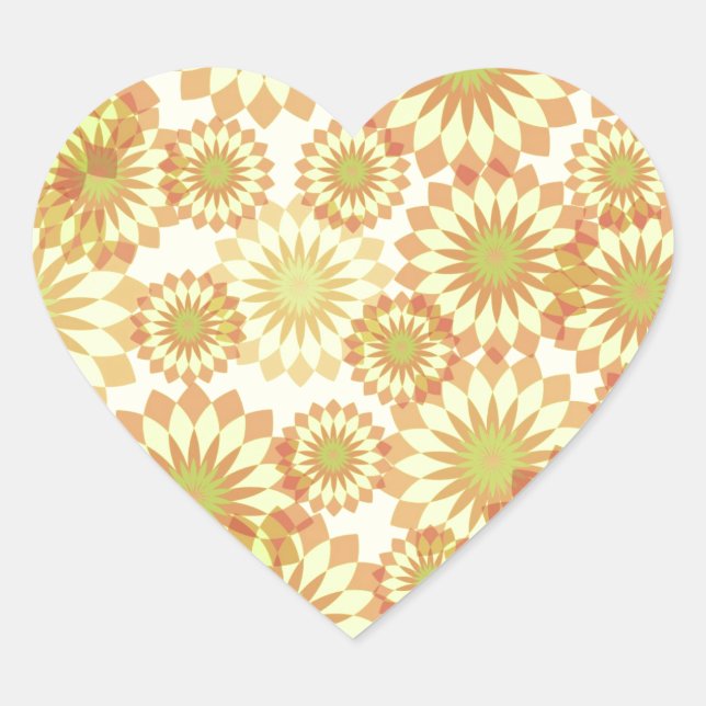 Blossoms  heart sticker (Front)