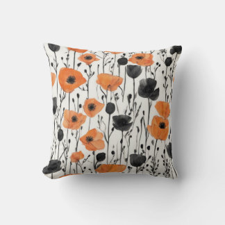 Blossoms in Abstraction Floral Abstract Collection Cushion